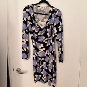 Julian Silk Jersey Wrap Dress Size Large